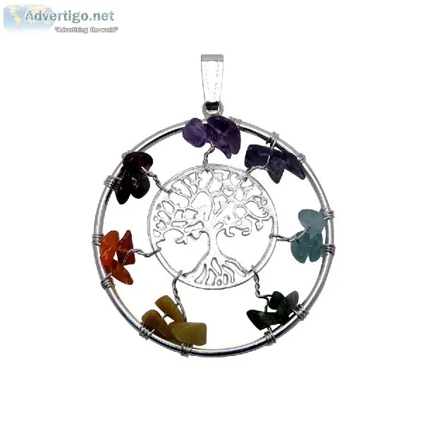 Satyamani Chakra Bodhi Life Tree Pendant 45 mm