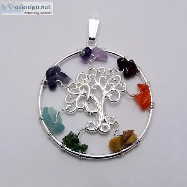 Satyamani Bodhi Life Tree Pendant 45 mm