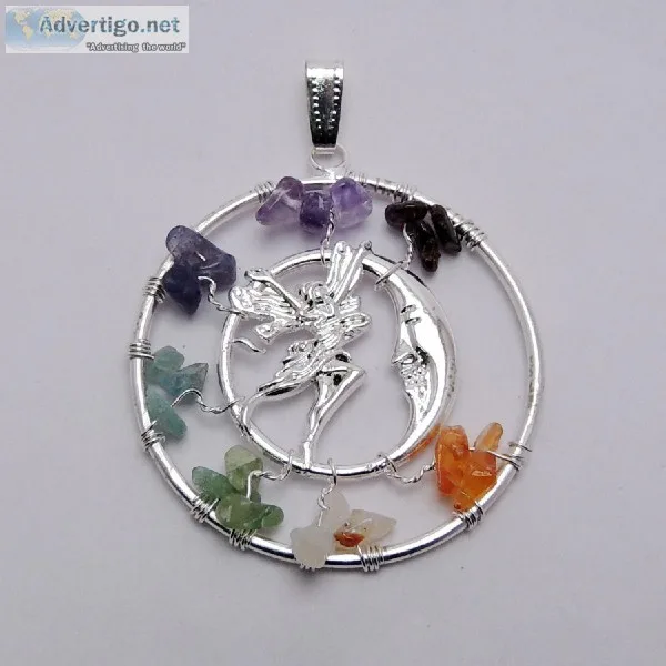 Satyamani Angel with Moon Pendant 45 mm