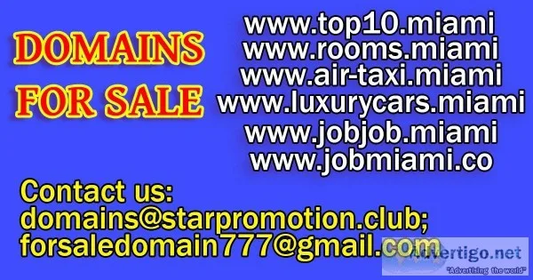 Domain names for sale