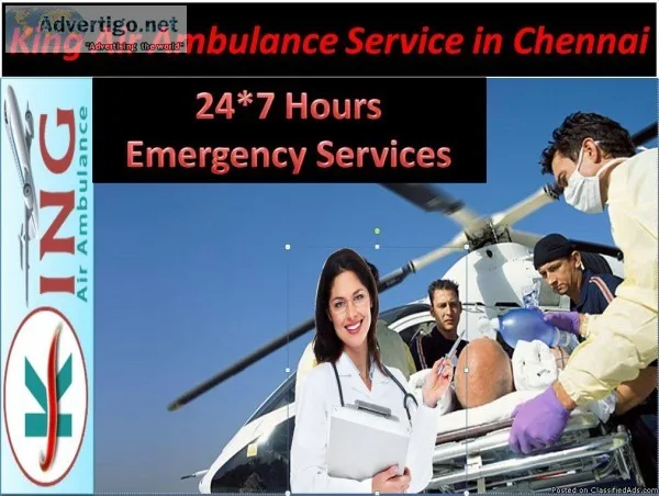 Fastest and instant Air Ambulance from Chennai with High Qualifi