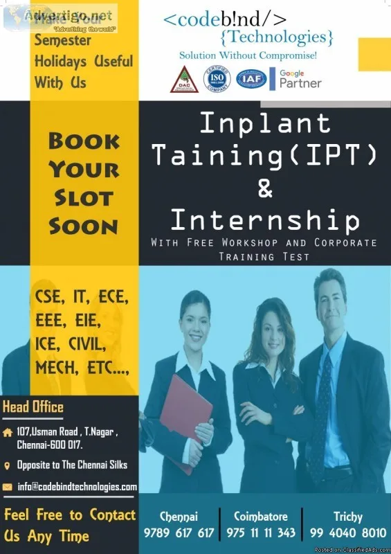 inplant training in coimbatore