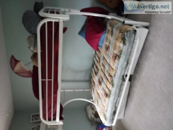Queen size futon with twin bed bunk