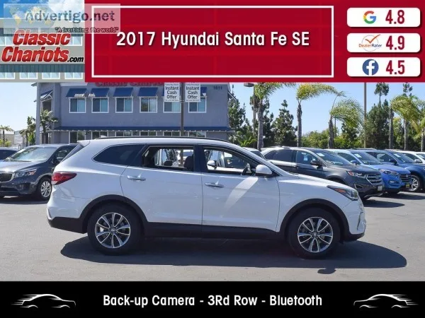 Used 2017 HYUNDAI SANTA FE SE for Sale in San Diego - 20170