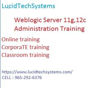 Weblogic Server 11g12c Administration Online Training  Oracle We