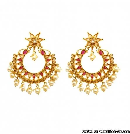 Look Gorgeous By Wearing Imitation Jhumka Earrings