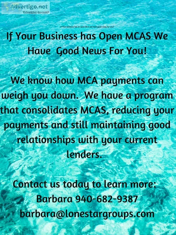 Great News For Business Who Have Open Cash Advances