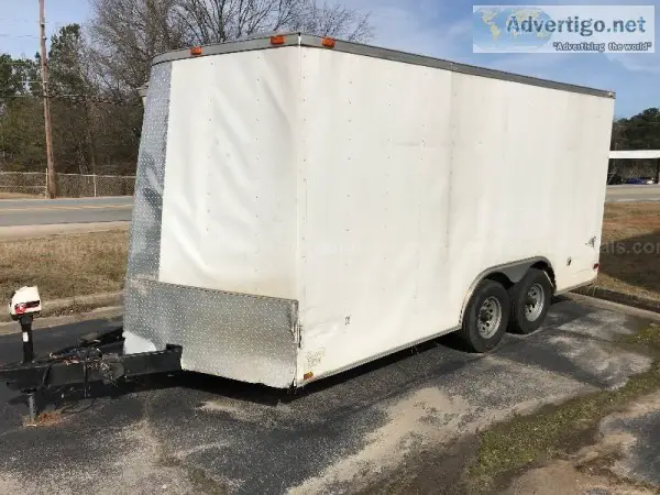 Diamonds Cargo 16x8.5 dual enclosed utility trailer car hauler n