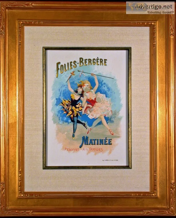 Folies Bergere 1897 Original Color Lithograph
