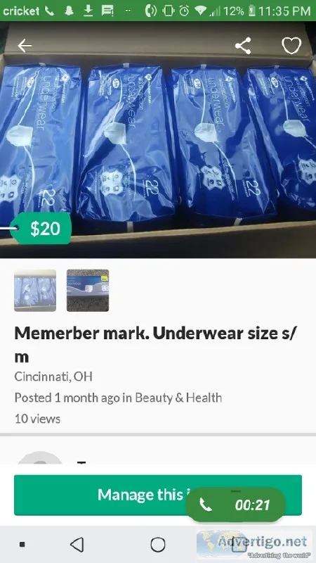 Member mark depends underwear.