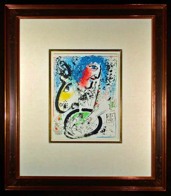 Self Portrait Original Lithograph by Marc Chagall