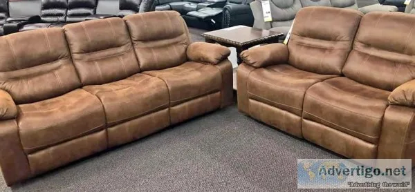 &quotBrand New&quot Brown Leatherette Reclining Sofa Set 2 or 3p
