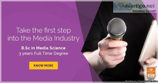 M.Sc. in Media Science NSHM best college in Kolkata