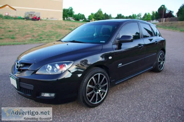 2007 Black Mazda3 s Sport w 85K
