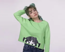 BUTTERCUP CROP SWEATSHIRT