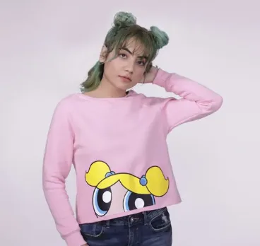 BUbbles CROP SWEATSHIRT