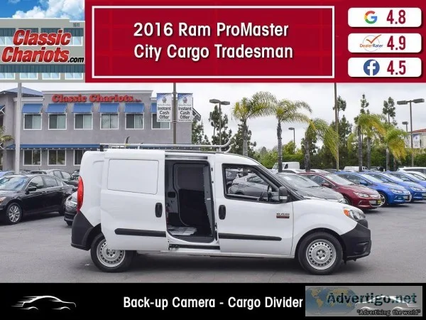 Used 2016 Ram ProMaster City Cargo Tradesmanfor Sale in San Dieg