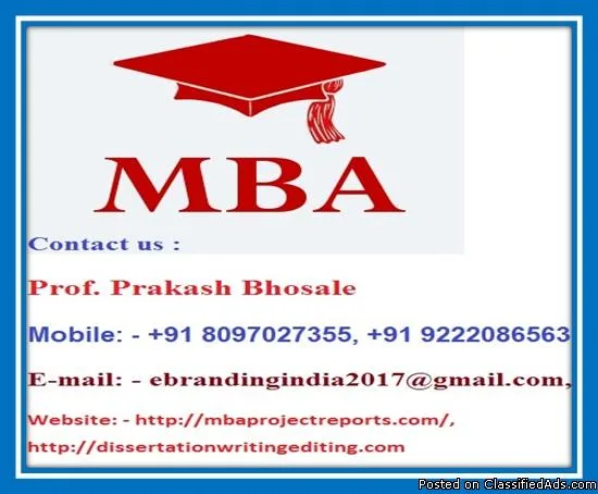 MBA Project Report on Event Management