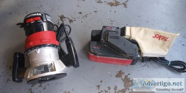 Craftsman Router and Skil Sander
