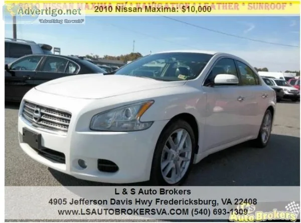 2010 NISSAN MAXIMA 3.5 SV NAVIGATIONLEAT HER