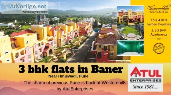 3 BHK Flats in Baner  3 Bedroom Flats for sale in Pune
