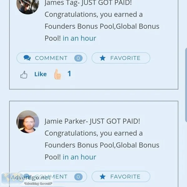 Daily Pay for socializing with other Members.