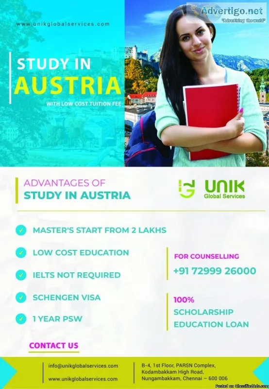 STUDY IN AUSTRIA  UNIK GLOBAL SERVICES
