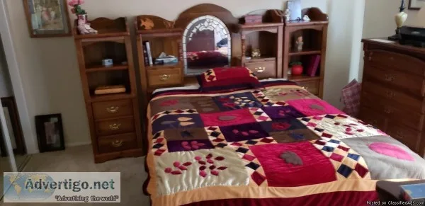 3 piece headboard and matching dresser