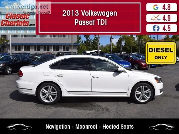 Used 2013 Volkswagen Passat TDI SE for Sale in San Diego - 19713