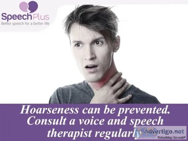 Get the best Hoarseness Treatment in Kolkata at Speech Plus