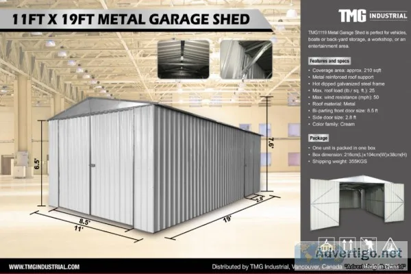 UNUSED METAL SHEDS