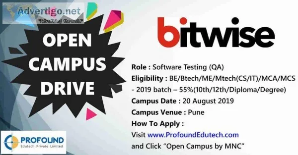 Mega Campus organize by Profound Edutech  in Bitwise