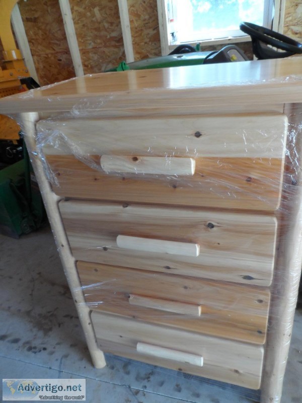 new log cedar furniture queen beds and dressers for sale