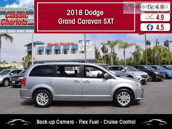 Used 2018 DODGE GRAND CARAVAN SXT for Sale in San Diego - 20065r