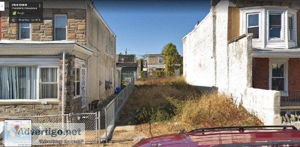 FOR SALE Great Philly Lot for Duplex or Triplex