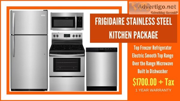 Frigidaire Kitchen Package Stainless Steel New  1 Year Warranty