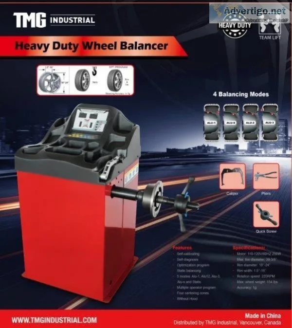 UNUSED HEAVY DUTY WHEEL BALANCER