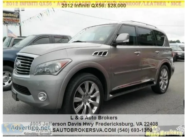 2012 INFINITI QX56 4DRSUVLOADEDNAV SYSTEM