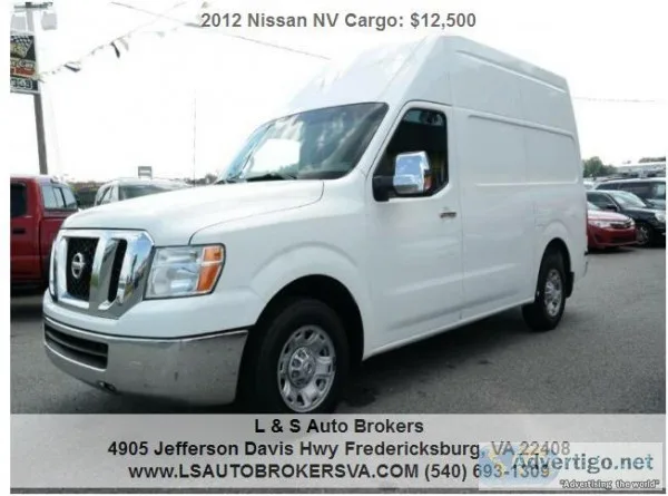 2012 NISSAN NV CARGO 2500 HDHIGH ROOFCARGO VAN