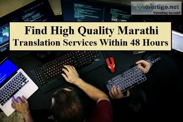 Find High Quality Marathi Translation Services Within 48 Hours