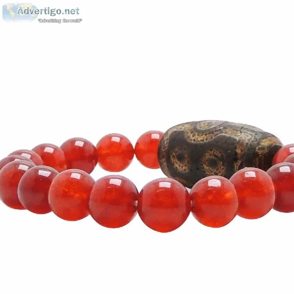 Satyamani Natural Energized Sardonyx with Tibetan Bead
