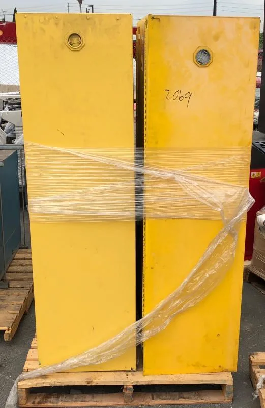 (2) FLAMMABLE MATERIALS STORAGE CABINETS