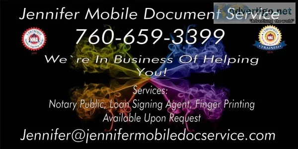 Mobile Notary Public and FingerprintingLives can provider