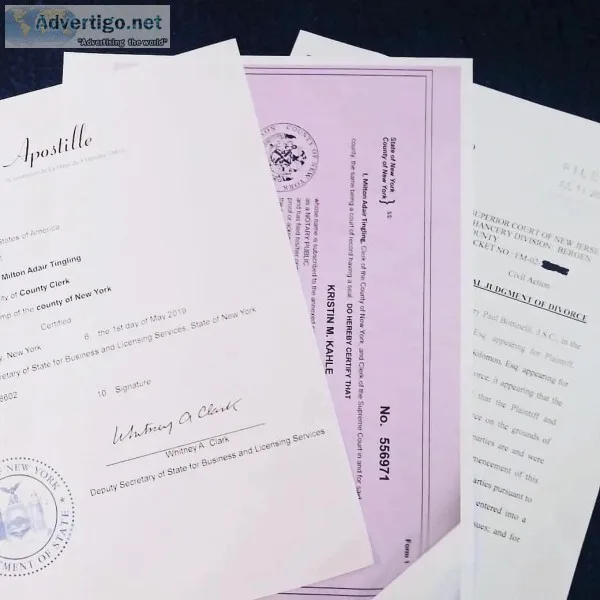EXPRESS APOSTILLE SERVICES FOR ALL N.J. DOCUMENTS (24hrs)