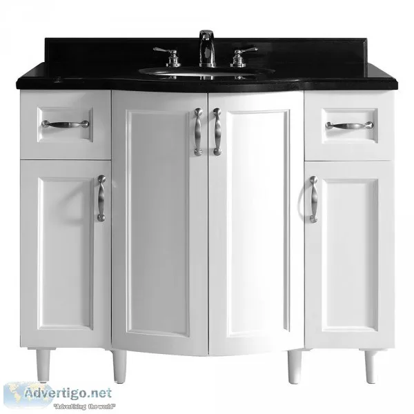 New 42&quot Vanity With Black Granite Top 65% OFF