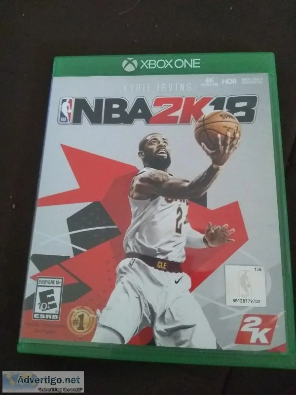 nba 2k18 xbox one. used only once. still in perfect conditon - 1