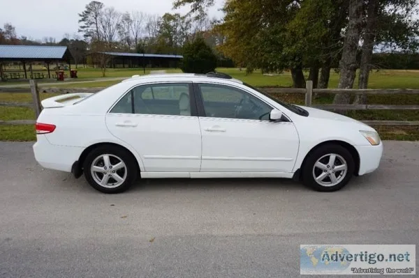2004 Honda Accord White EX 4dr Sedan