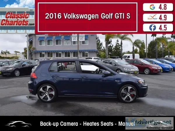 Used 2016 Volkswagen Golf GTI S for Sale in San Diego - 19749
