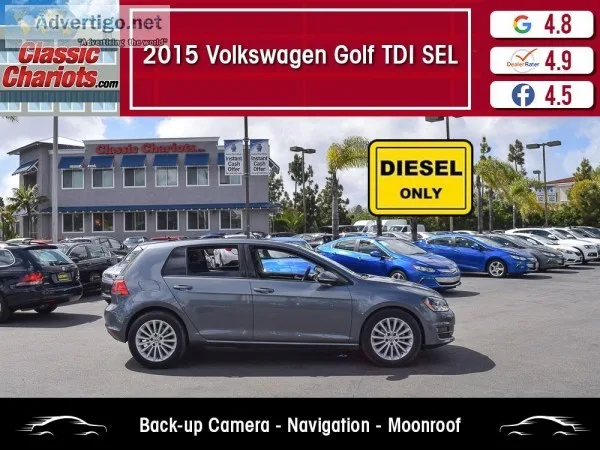 Used 2015 Volkswagen Golf TDI SEL for Sale in San Diego - 19714
