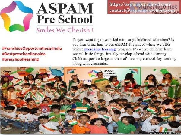 Secured and Best preschool in Noida  ASPAM Pre School